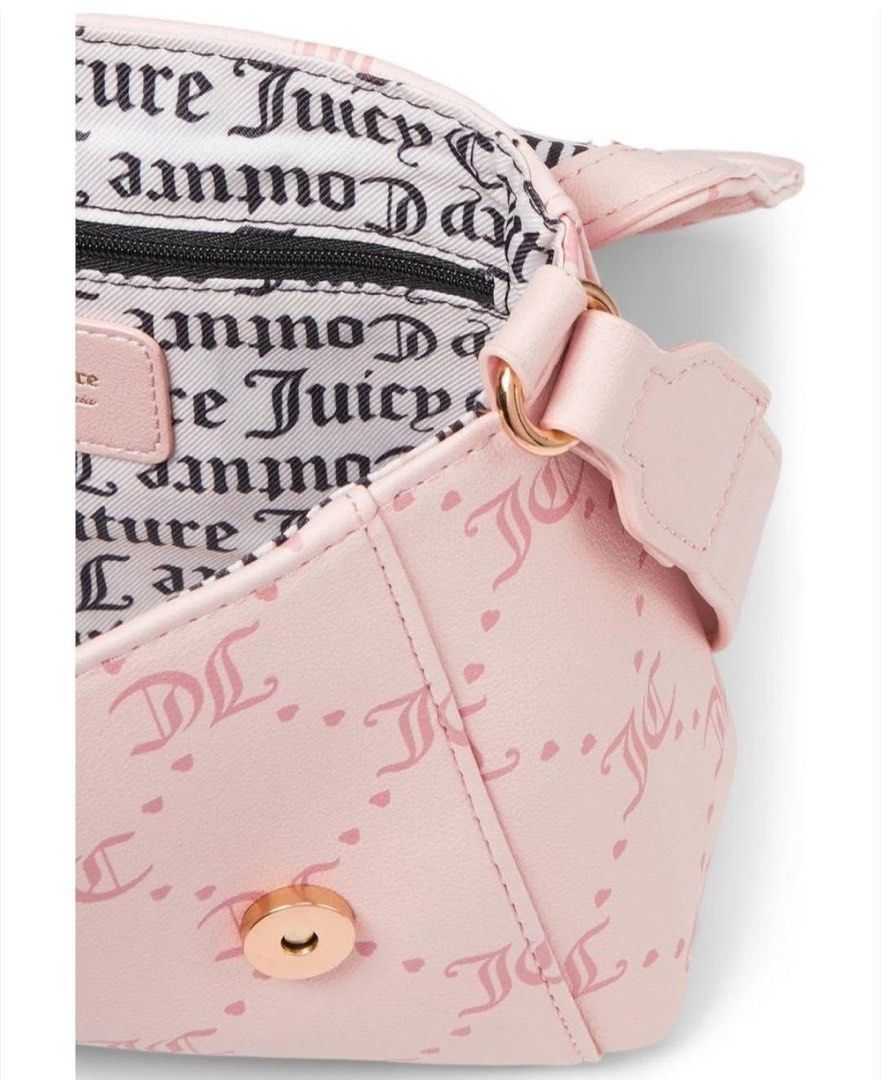 Juicy Couture Blush Pink Sling Bag (Category: Cross-body Bags) located in Muntinlupa City. Submitted by pink_strawberry_collections (Listing ID 1463001412, Image 3). Description: Juicy Couture Pink Slingbag (Brand New) Has sling. Bought in the US. 💯 Original Color may slightly vary due to lighting. Payment first policy. All sales are final. No return, no exchange. Shipping fee will be shouldered by the buyer..