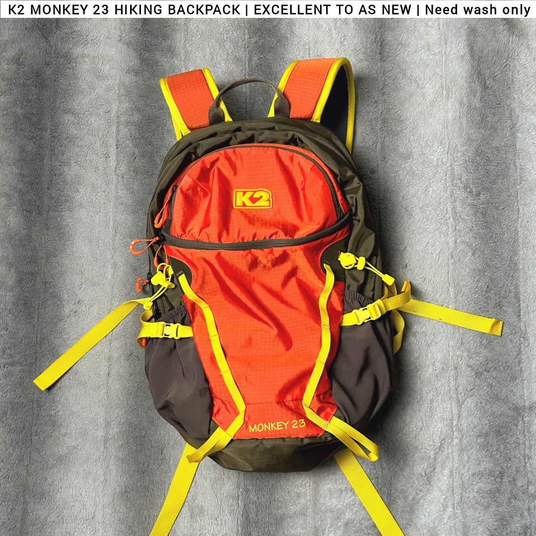 K2 Monkey 23 Hiking Backpack (Category: Backpacks) located in Goa. Submitted by thrift_stylebychristella (Listing ID 1463009496, Image 1). Description: 🛍️1500+ SF PAYMENT FIRST VIA GCASH PAYMENT ONLY NO COD 🔹Location: Goa, Camarines Sur 🔹Shipping nationwide via J&T express .