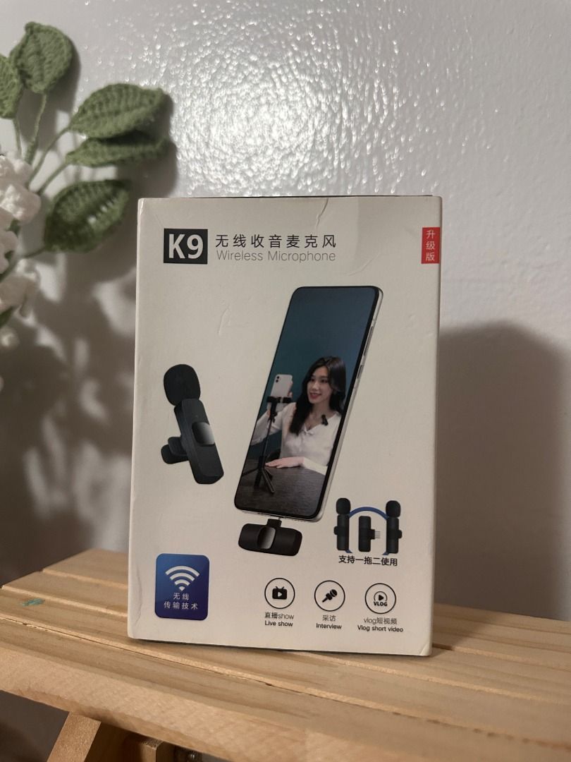K9 Wireless Microphone for Vlogging & Live Shows (Category: Microphones) located in Las Pinas. Submitted by jazminejulian (Listing ID 1462949965, Image 1). Description: Wireless Lapel Microphone For Vlogging Live Type c Portable Audio Video Lavalier Mini For los Phone K9 Wireless Microphone Set - Plug and Play: No app or Bluetooth needed - Long Range: Up to 20 meters (65ft) - Versatile Use: Ideal for live shows, interviews, vlogs, presentations -