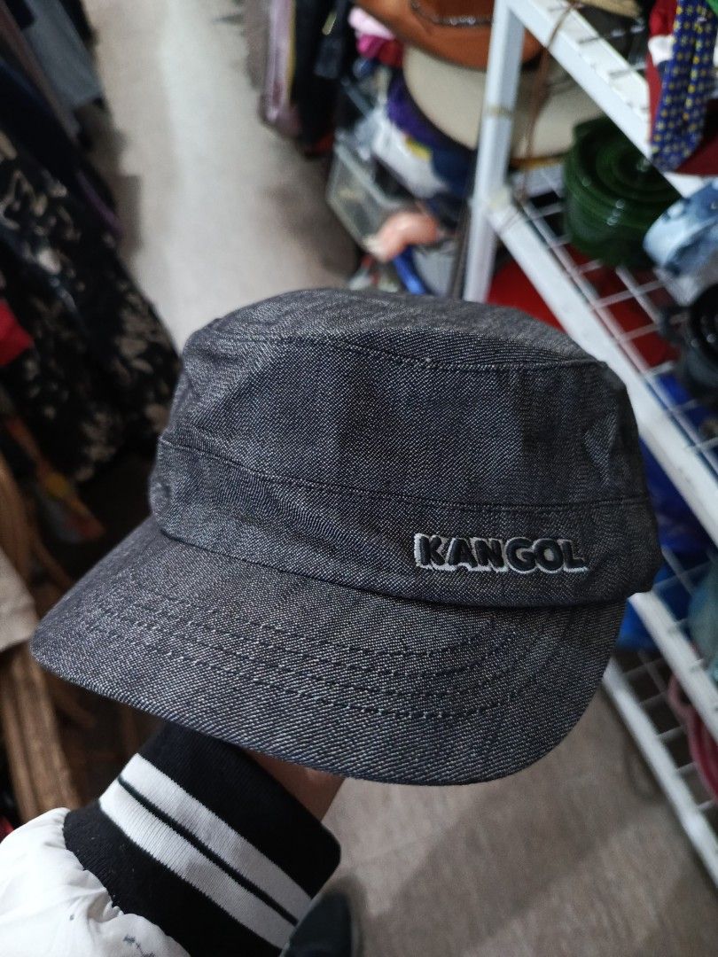 Kangol Flexfit Denim Cap S/M (Category: Caps & Hats) located in Cabatuan. Submitted by penthegreat (Listing ID 1463112782, Image 1). Description: - Brand: Kangol - Color: Grey - Material: Denim - Fit: Flexfit (Size S/M) - Origin: Made in Vietnam - Features: Kangol kangaroo logo on front and back - Ideal for: Everyday wear.