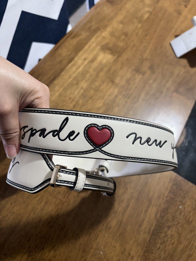 Kate Spade White Strap with Red Heart (Category: Cross-body Bags) located in Cavite. Submitted by aiks1993 (Listing ID 1462774709, Image 3). Description: 💯 authentic Message for more photos/details.