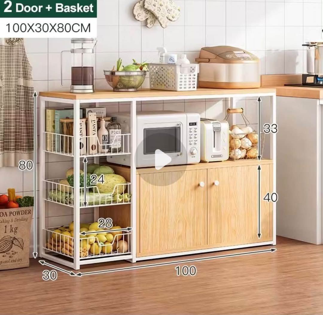 Kitchen Rack Storage (Category: Other Kitchenware & Tableware) located in Quezon City. Submitted by fastocean.cf0f25 (Listing ID 1462941029, Image 1). Description: Kitchen rack storage for sale Selling for ₱800 ONLY (bought it for ₱1,439). RFS: Upgrading Loc: PASIG not Quezon Condition: With minimal signs of usage. Doors are uninstalled but the parts are still complete and in good condition. PM if interested.