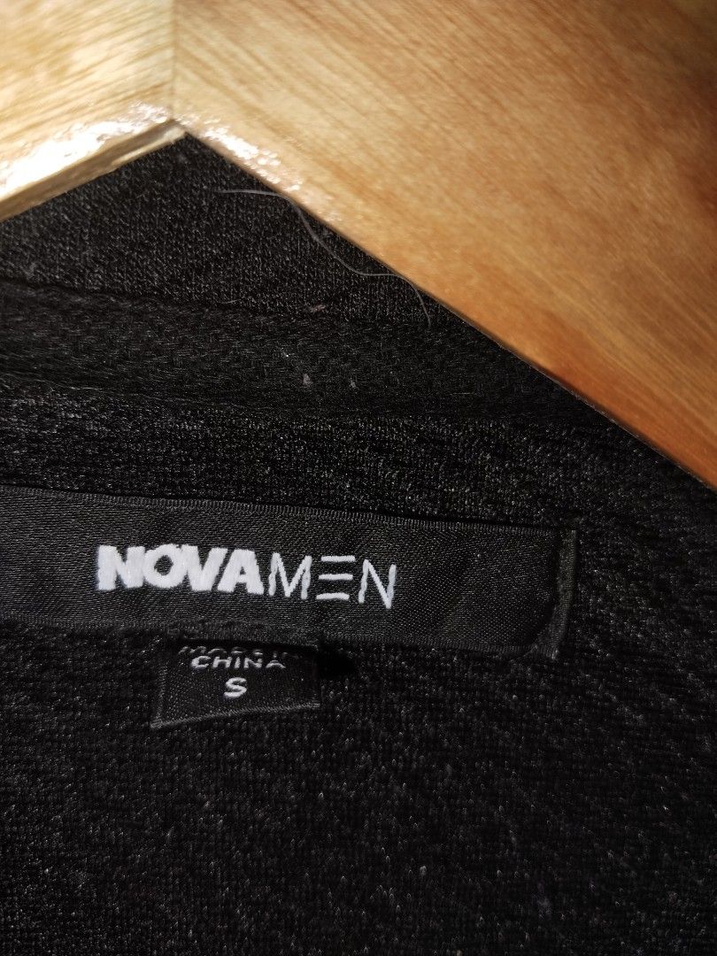 Knit top Nova men (Category: Tshirts & Polo Shirts ) located in Mabalacat. Submitted by al_amin_thrift (Listing ID 1463022305, Image 2). Description: Nova Men Knit Top — Size S - Brand: Nova Men (Fashion Nova Men) ​ - Color: Black ​ - Size: S — Standard Small ​ - Fabric: Soft textured knit — comfortable & warm ​ - Origin: Made in China ​ - Condition: Pre-owned, good — no holes, no major damage ​ - Style: Classic crew neck knit / sweater — versati