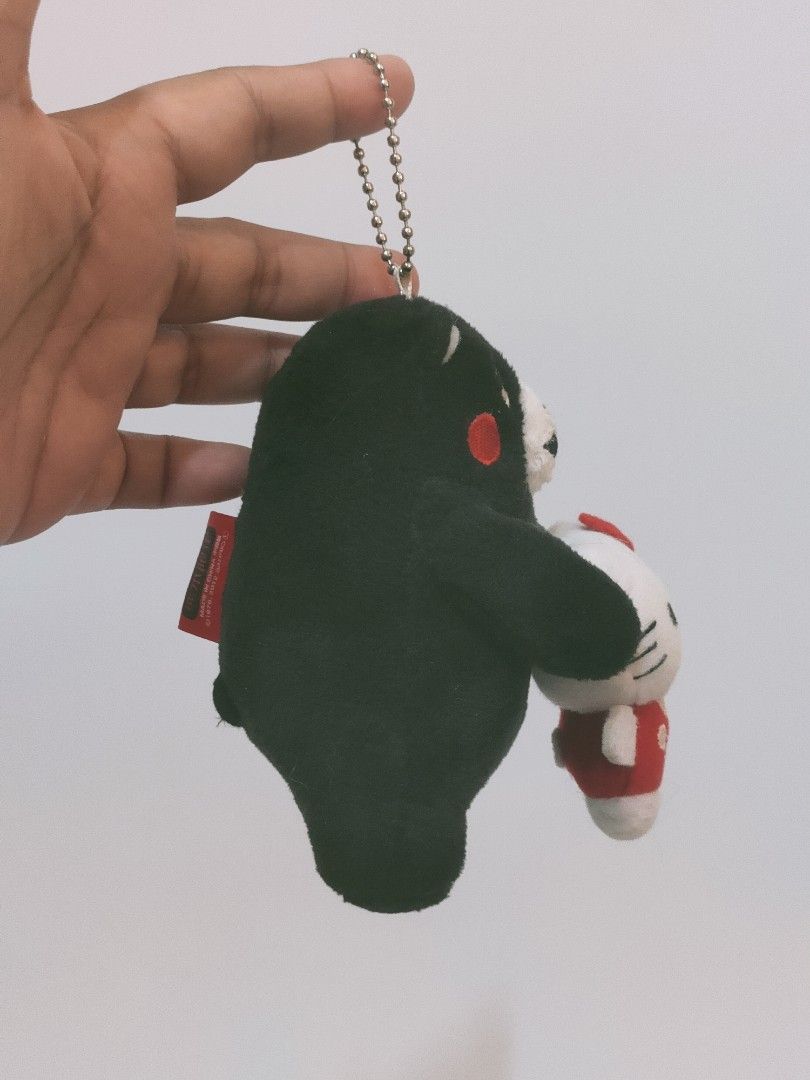 Kumamon & Hello Kitty Kumamoto Plush Charm (Category: Plushies & Soft Toys) located in Antipolo. Submitted by bhabiegraciefashionlab (Listing ID 1463109247, Image 2). Description: ✨Hello Kitty x Kumamon Collab Limited Edition Plush Charm 🔖Good as new New ,no ppt. Clear Label/Etiketa 🇯🇵From Japan 📸Actual Photos posted, what you see is what you'll get 😍Perfect for Sanrio Hello Kitty and Kumamon / Fans/Collectors or for gifting 💸MOP 👉🏻Gcash 