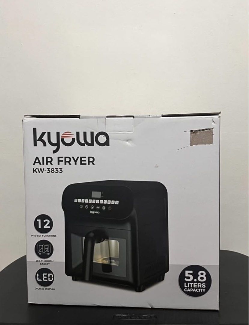 Kyowa Air fryer (Category: Fryers) located in Las Pinas. Submitted by yoonminiecart (Listing ID 1463025121, Image 1). Description: - brand new - never been used - digital display - 5.8 Liters Meet up around Bacoor / Alabang / Las Pinas Shipping will be shoulder by buyer: Payment first.