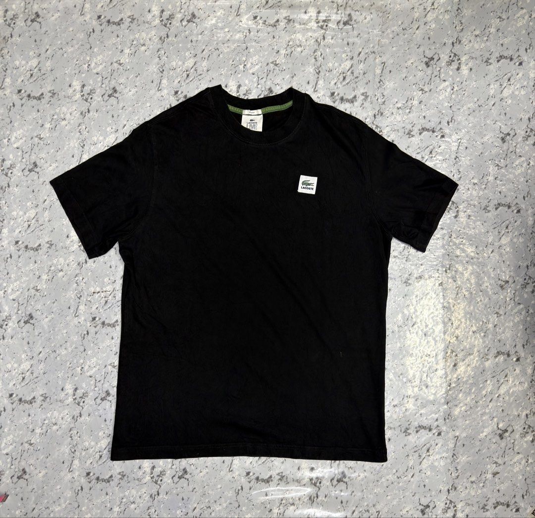 Lacoste Black T-shirt with Logo (Category: Tshirts & Polo Shirts ) located in Manila. Submitted by raven236 (Listing ID 1462899073, Image 1). Description: - Classic black t-shirt from Lacoste - Features the iconic crocodile logo on the chest - Simple and versatile design - Great for casual wear.