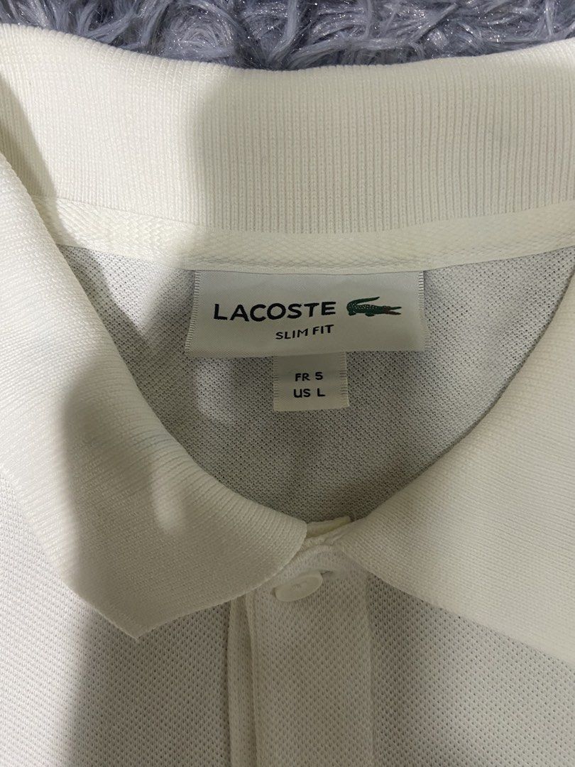 Lacoste Polo Shirt (Category: Activewear) located in Tuguegarao City. Submitted by nero_28 (Listing ID 1462901381, Image 3). Description: Issue washable stain Dimes 28/20.