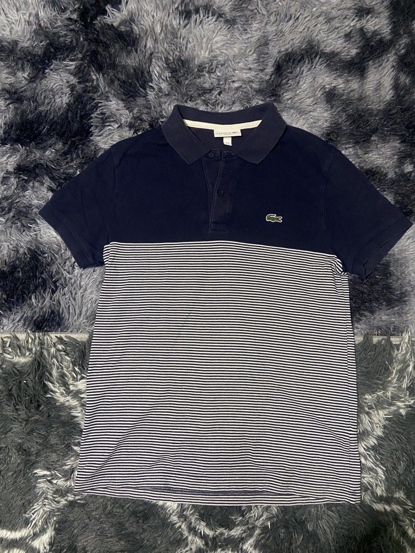 Lacoste Polo shirt (Category: Activewear) located in Tuguegarao City. Submitted by nero_28 (Listing ID 1462902964, Image 1). Description: Issue discoloration Dimes 26/19 .