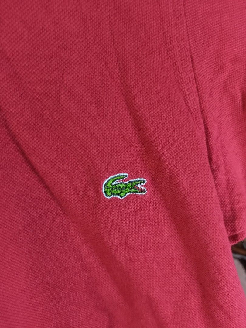 Lacoste Red Polo Shirt (Category: Tshirts & Polo Shirts ) located in Castilla. Submitted by stignapamorma (Listing ID 1463117989, Image 2). Description: Size - 16x20 Condition - Excellent Color Rate - 9/10 Issue - None Price - 600+SF.