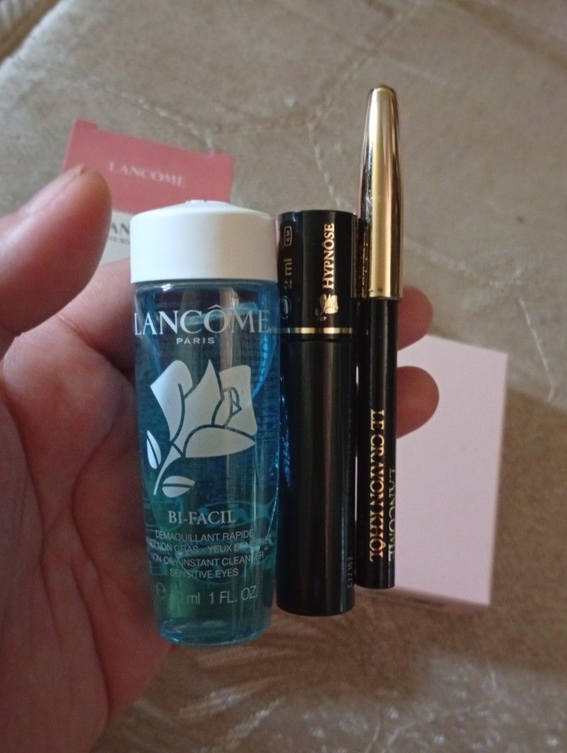 Lancome eye set (Category: Makeup) located in Quezon City. Submitted by purple_haven (Listing ID 1462269628, Image 1). Description: lancome eye routine set ( bnew).