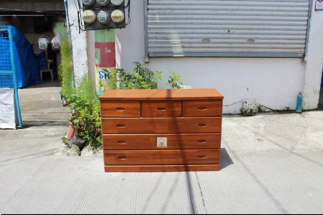 Lateral Drawer (Category: Shelves, Cabinets & Racks) located in Meycauayan. Submitted by marygracecasimiro (Listing ID 1463051199, Image 2). Description: Lateral Wooden Drawer 6 pull-out drawers L:47 • W:17 ½ • H:30 ¾ inches 9,200 pesos only💜💜.