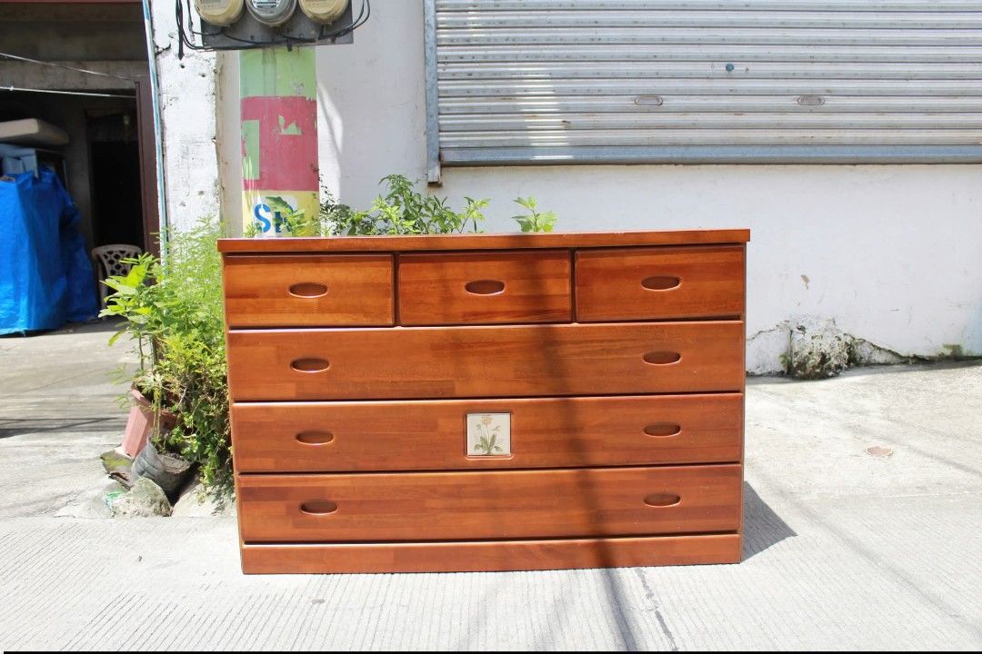 Lateral Drawer (Category: Shelves, Cabinets & Racks) located in Meycauayan. Submitted by marygracecasimiro (Listing ID 1463051199, Image 1). Description: Lateral Wooden Drawer 6 pull-out drawers L:47 • W:17 ½ • H:30 ¾ inches 9,200 pesos only💜💜.