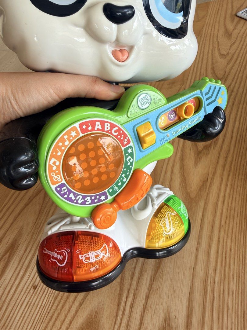 Leap Frog Dancing Panda (Category: Infant Playtime) located in San Juan City. Submitted by clever_chic (Listing ID 1462891382, Image 3). Description: Leap Frog dancing panda Like new Great for learning sounds, ABCs and others.