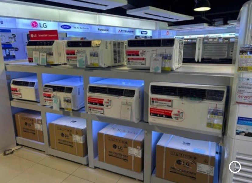 LG WINDOW TYPE INVERTER AIR CONDITIONER (Category: Air Conditioning and Heating) located in Quezon City. Submitted by maryann5721 (Listing ID 1463058672, Image 1). Description: LG WINDOW TYPE INVERTER AIRCON LA080GC2 SRP 35,888I CASH 21,900 LA080ENT DISCOUNTED 18,500 LA100GC2 SRP 39,888 CASH 20,400 LA100ENT DISCOUNTED 20,000 LA150GC1 compact size Cash 23,200 LA150GC2 SRP 45,288 CASH 29,000 LA200GC2 SRP 57,288 CASH 39,300 LA250GC2 SRP 64,888 CASH 