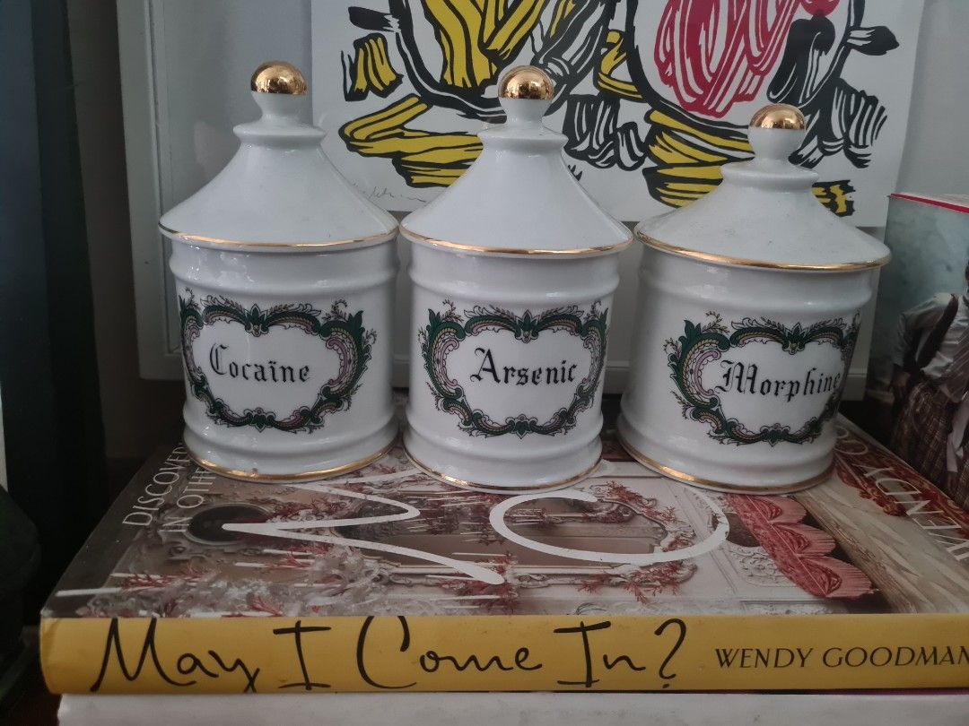 Limoges Apothecary Jars (Category: Vases & Decorative Bowls) located in Manila. Submitted by bestdealart (Listing ID 1462959906, Image 1). Description: Limoges Apothecary Jars .