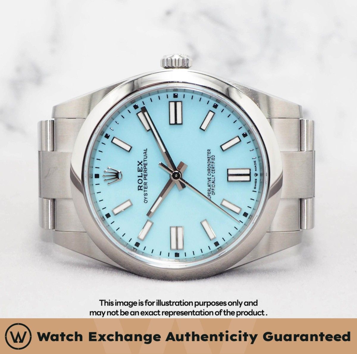 [LNIB] Rolex Oyster Perpetual Oyster 124300 OP Tiffany Turquoise Dial Z26236 Nov 2021 (Category: Watches) located in Singapore. Submitted by watchexchange.sg (Listing ID 1445714742, Image 1). Description: [LNIB] Rolex Oyster Perpetual Oyster 124300 OP Tiffany Turquoise Dial Z26236 Nov 2021 Price: $31,500 Brand: Rolex Model: 124300 Condition: LNIB Dial: Tiffany Turquoise Case Diameter: 41mm Material: Stainless Steel Original Box: Yes Original Cert