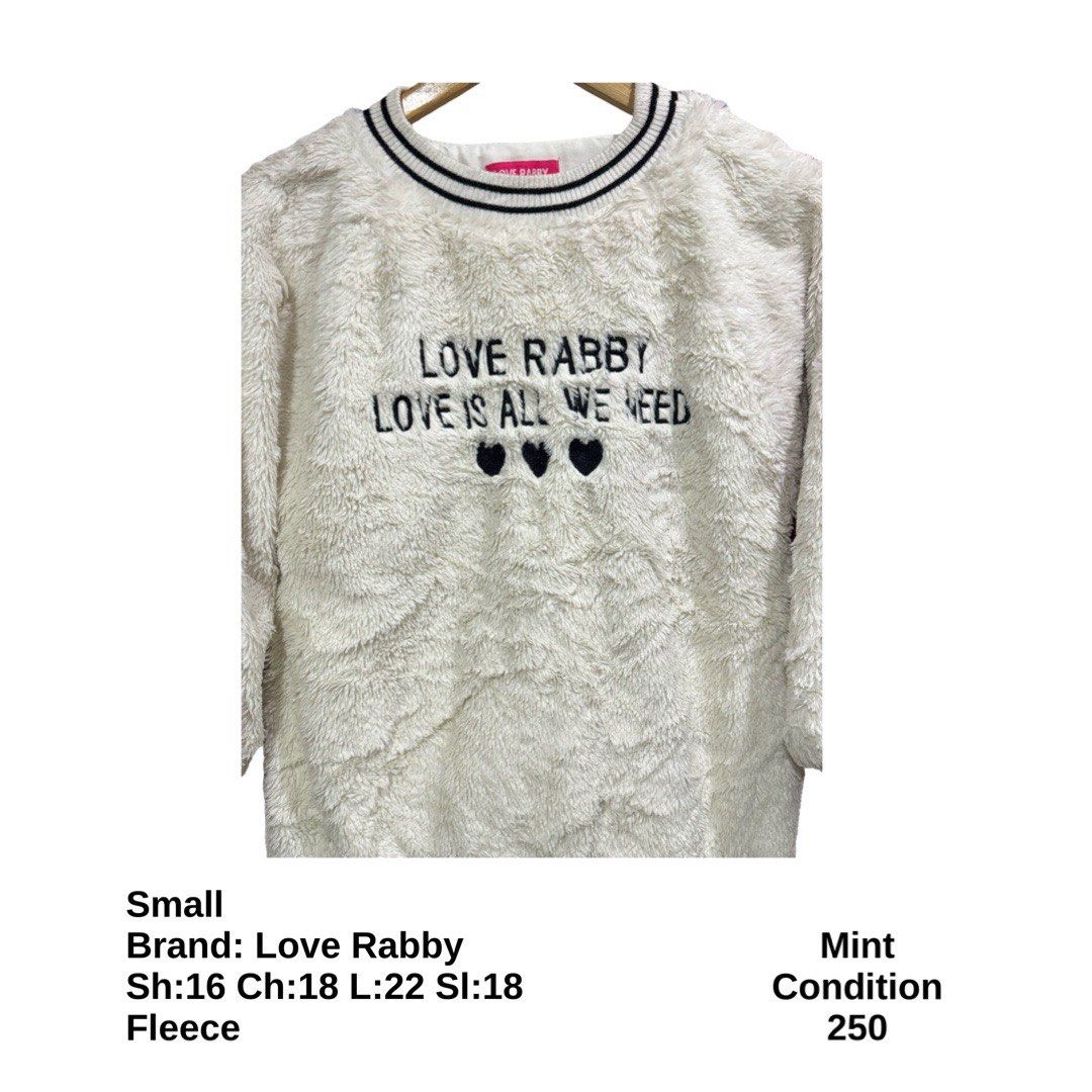 Love Rabby Pullover Fleece (Category: Coats, Jackets and Outerwear) located in Bulacan. Submitted by rlemonfashionshop (Listing ID 1463062825, Image 2). Description: Premium Class Quality Items. Actual Item on Photo with Good/Mint Condition. Message us for inquiries, more information and confirmation. Wash before wearing. Thank you so much..