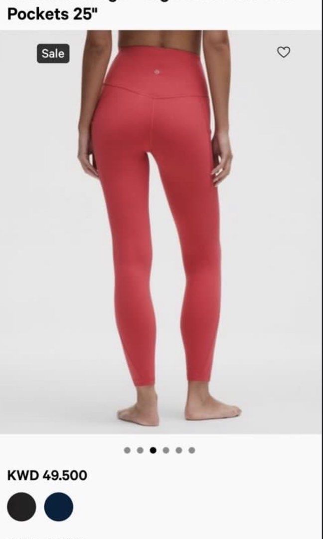 lululemon Align High-Rise Pant with Pockets 25" (Category: Activewear) located in Quezon City. Submitted by mine4now (Listing ID 1455964414, Image 2). Description: lululemon Align High-Rise Pant with Pockets 25” for sale!! Condition: Used once. No issue. Can pass as new Origin: Bought in the US Size: XS Color: Somwhere bet pink and red- may vary in lighting. RFS: DECLUTTERING Shipping fee: PAID by the buyer No: COD Courier: lbc, grab or lalamove 