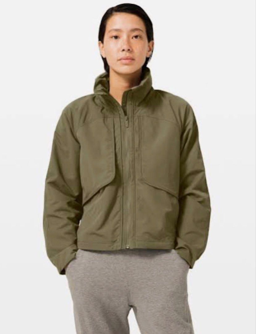 LULULEMON Always Effortless Jacket (Category: Coats, Jackets and Outerwear) located in Baguio. Submitted by viibodegaaa (Listing ID 1462975162, Image 1). Description: LULULEMON Always Effortless Jacket Size: boxy XS Width: 21’ Length: 22’ Price: 2480.