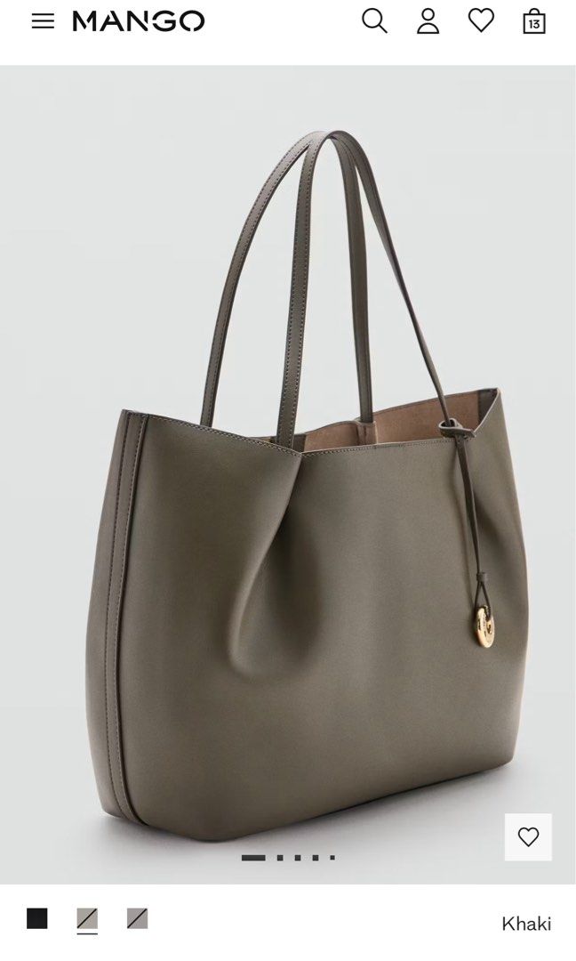 Mango big bag (Category: Announcements) located in Las Pinas. Submitted by silvader (Listing ID 1462980723, Image 1). Description: Leather Khaki close to green Authentic .