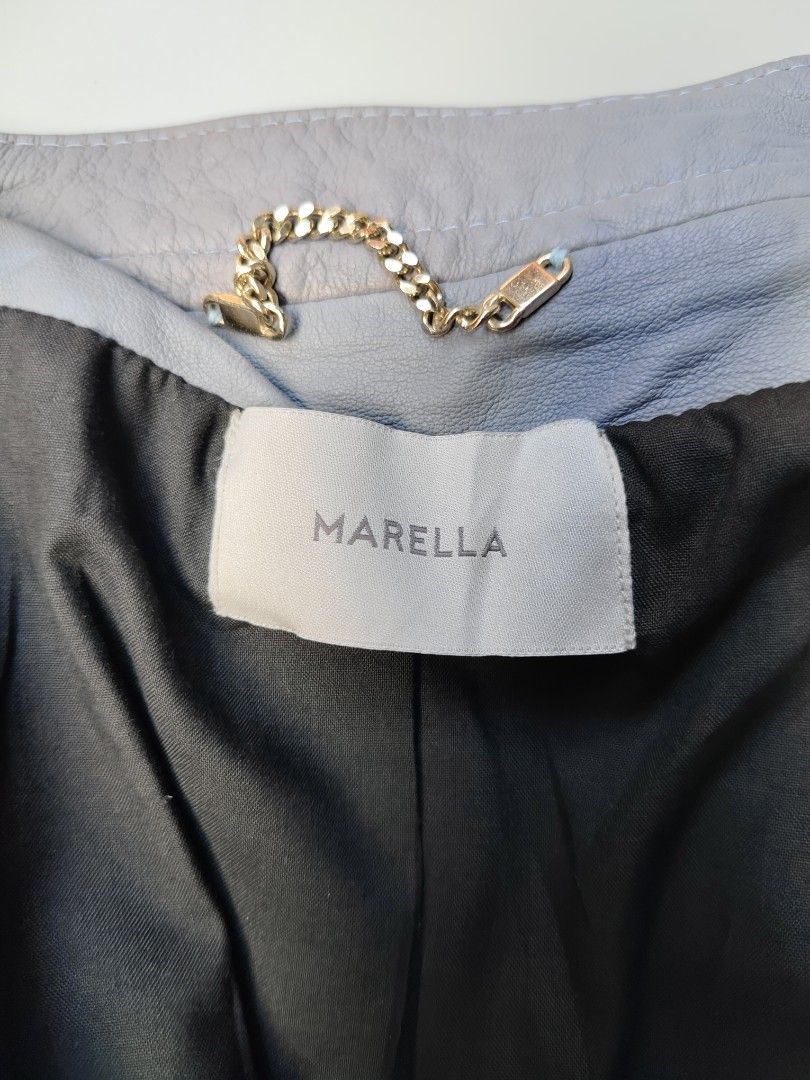 MARELLA (💯 real leather) (Category: Coats, Jackets and Outerwear) located in Baguio. Submitted by archival_thrifted.ph. (Listing ID 1463010996, Image 2). Description: FOR SALE ‼️ .MARELLA WOMENS JACKET .💯 REAL LEATHER .STILL IN GOOD CONDITION .NORMAL SIGNS OF USAGE .BEST FIT MEDIUM .PHP 1700 PLUS SF .❌❌ COP/COD .MOP GCASH .COURIER J&T .BAGUIO AREA .DM FOR SURE BUYER TY.