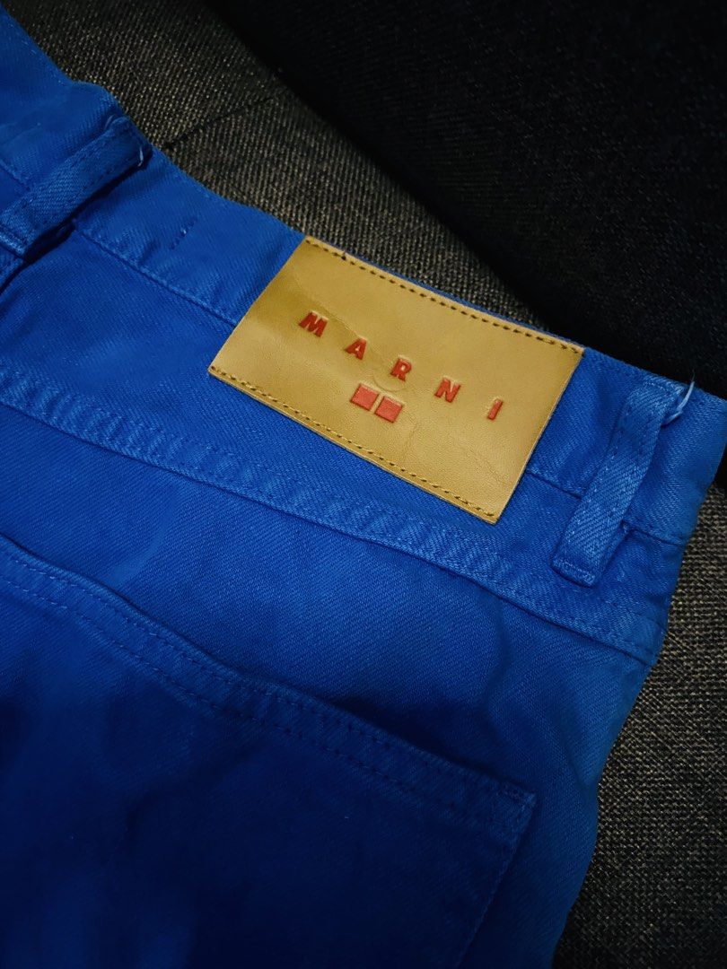 Marni Baggy blue pants denim (Category: Activewear) located in Caloocan City. Submitted by luxurymurayta888 (Listing ID 1462902751, Image 3). Description: size 32 L 45.