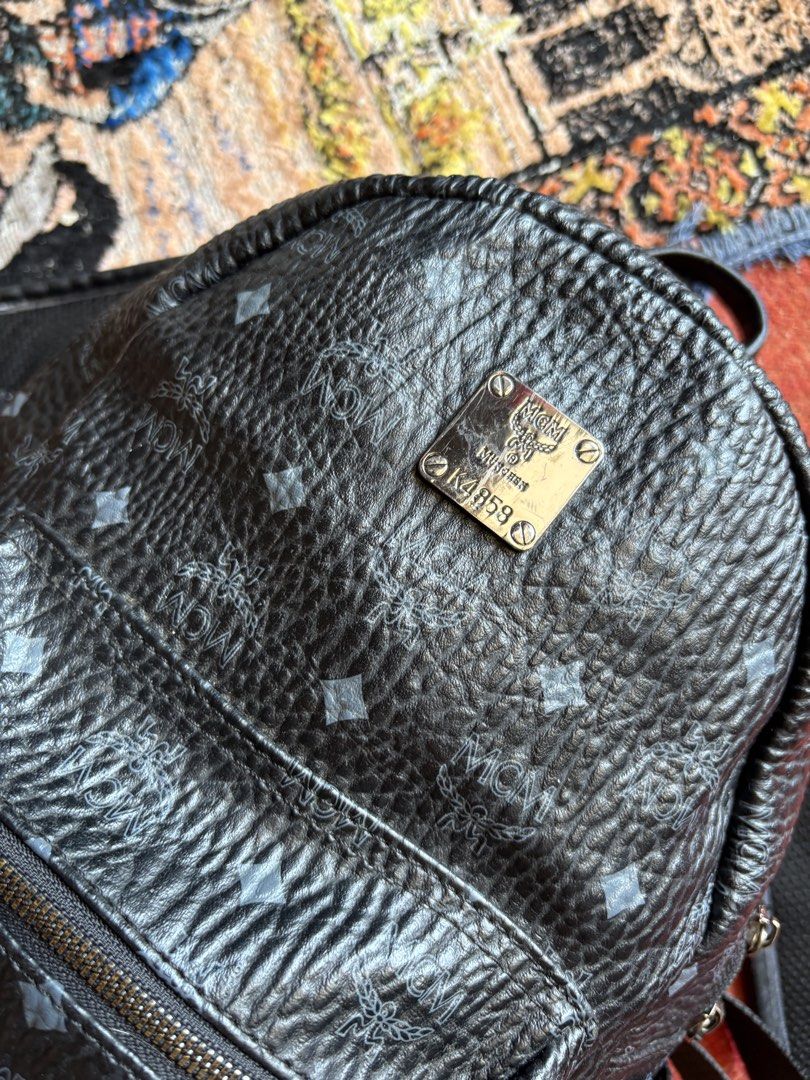 MCM Backpack (Category: Backpacks) located in Pasay City. Submitted by namastenamstenamaste (Listing ID 1462922949, Image 3). Description: MCM Backpack Made in Germany Black Bag Issue: Minimal Leather Chips +sf.