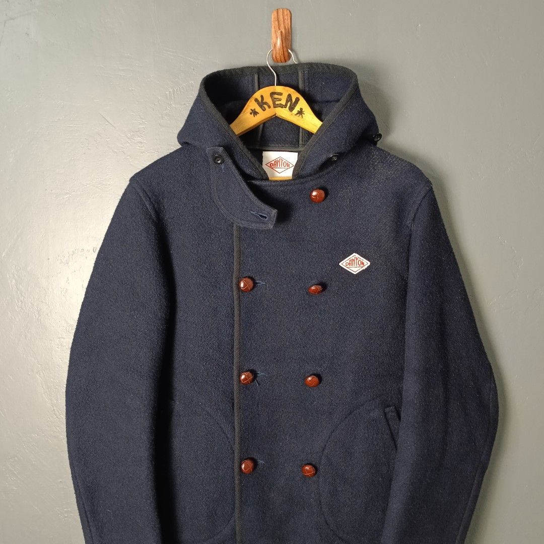 Men's - Danton (Category: Coats, Jackets and Outerwear) located in Bacolod City. Submitted by drop.ph (Listing ID 1462987557, Image 2). Description: Danton - Wool Mosser Jacket Authentic *Navy *Size M - 20.5x27 *Very Good *Fade on shoulder *Price: 2,000php *Add SF if outside Bacolod City .