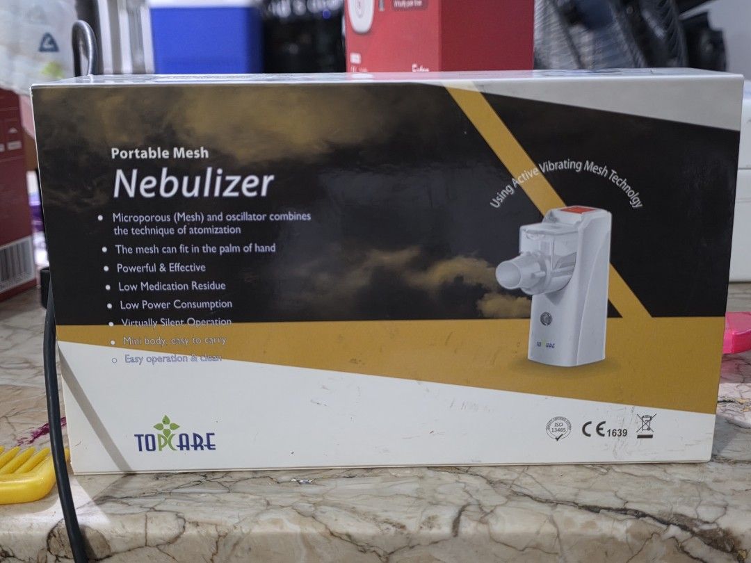 Mesh Nebulizer Portable (Category: Medical Supplies & Tools) located in Quezon City. Submitted by judaimedonlineshop23 (Listing ID 1463039948, Image 2). Description: MESH NEBULIZER PORTABLE ONHAND COD.