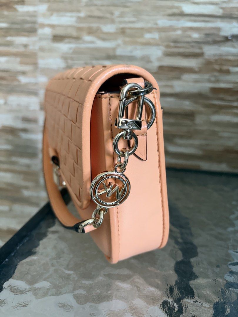 Michael Kors Woven Leather Shoulder Bag - Peach (Category: Shoulder Bags) located in Cavite. Submitted by aiks1993 (Listing ID 1462756218, Image 2). Description: Message for more photos/details.