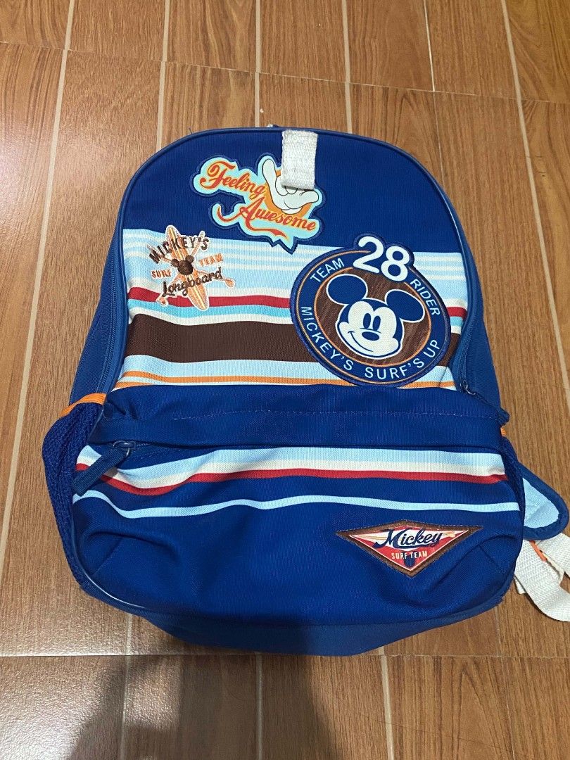 Mickey's surf up backpack (Category: Babies & Kids Fashion) located in Balanga. Submitted by itsjuliaden07 (Listing ID 1463048781, Image 1). Description: .