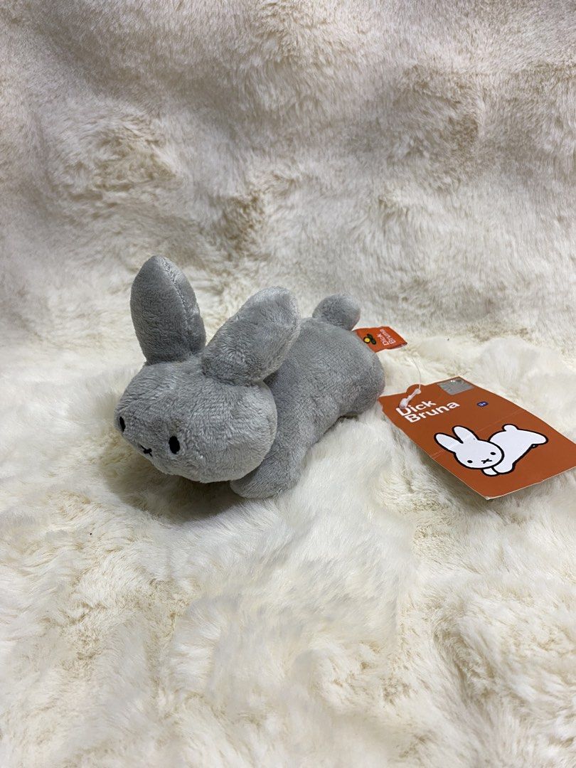 Miffy Dick Bruna Grey Bunny Plush Keychain (Category: Plushies & Soft Toys) located in Kalibo. Submitted by ollie_stuffshop (Listing ID 1463116431, Image 1). Description: Before you send your inquiries: ❗️Last Price is already posted ❗️Manage your expectations, WYSIWYG ❗️May need washing ❗️Dropoff is every Wednesday & Sunday - Adorable Miffy bunny plush toy - Soft and grey material - Features a convenient keychain attachment - Comes with original