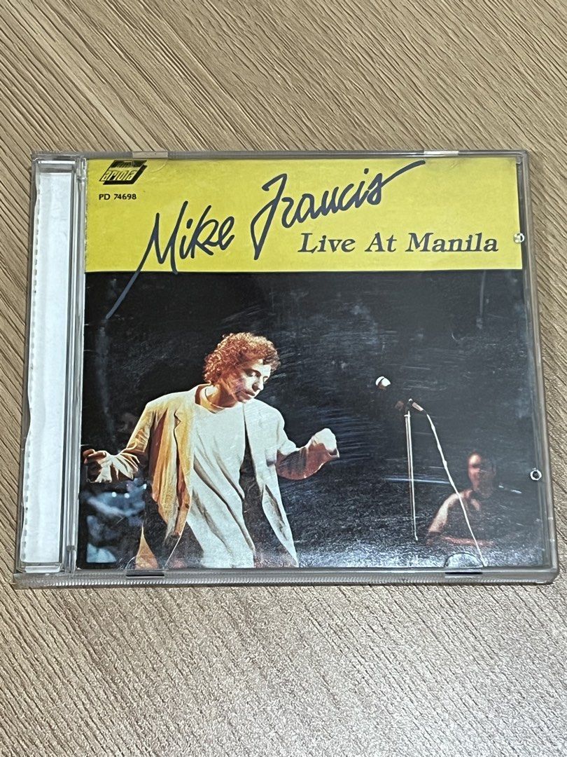 Mike Francis - Live At Manila 1989 CD (Category: CDs & DVDs) located in Koronadal. Submitted by ethanhunt-2010 (Listing ID 1463027252, Image 1). Description: Tracks 1 & 2 & 8 skips due to a scratch on the disc. The rest of the CD plays just right and sounds excellent. Great recording. First original 1989-1990 CD pressing recorded live at the “ULTRA” in Manila on Feb. 14th, 1989. This release was issued with a unique picture cover and back art exc
