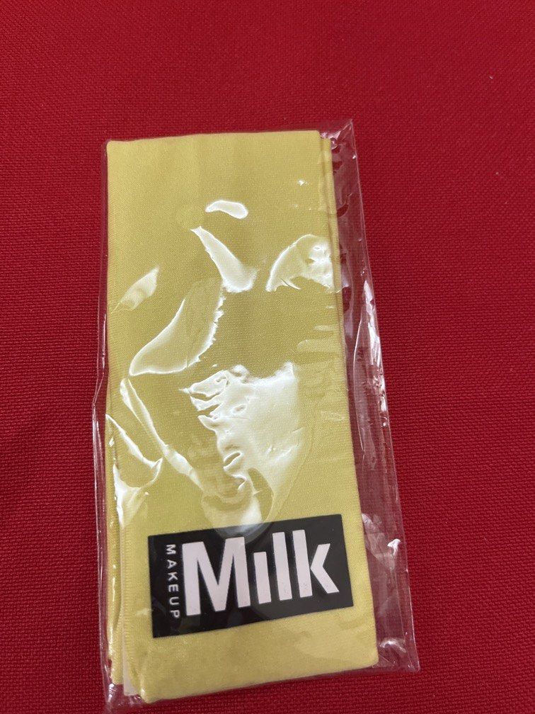 MILK MAKEUP HEADBAND (Category: Face Care) located in Manila. Submitted by luxeclassyshop (Listing ID 1462909311, Image 1). Description: 2pcs available Yellow green color .