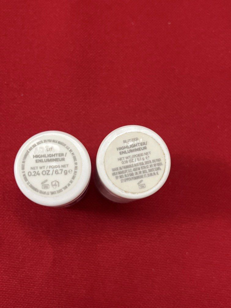 MILK MAKEUP HIGHLIGHTERS LIT AND BLITZED (Category: Makeup) located in Manila. Submitted by luxeclassyshop (Listing ID 1462907392, Image 3). Description: PER PIECE SALE SALE THE PRICE LASTPRICE IS POSTED MILK MAKEUP HIGHLIGHTERS SHADE AVAILABLE LIT 5 6.7g BLITZED1 5.1g No box .