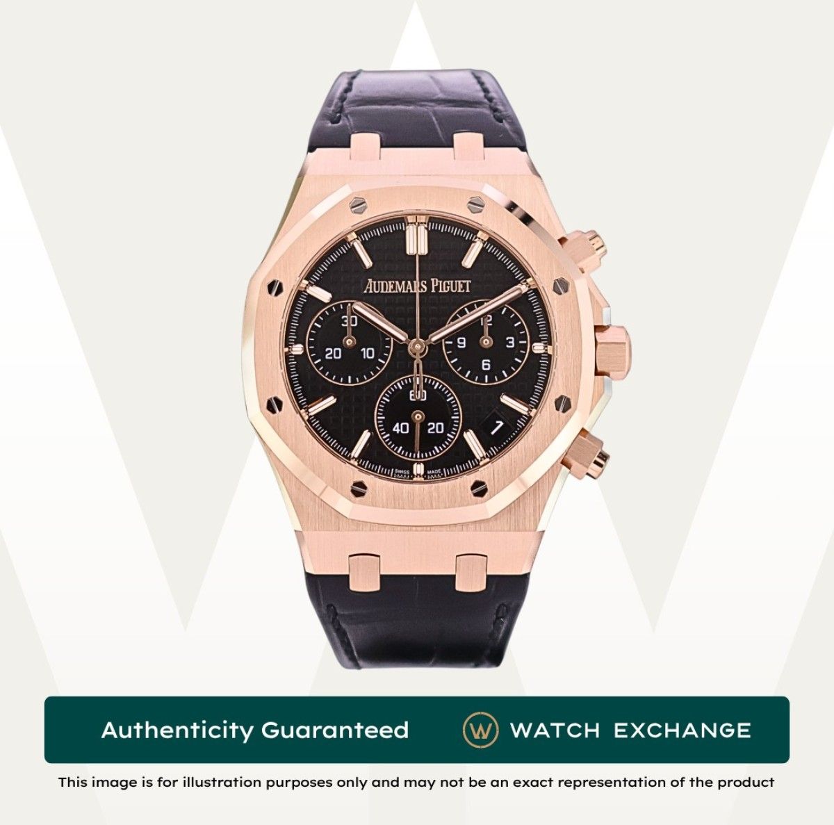 [Mint] Audemars Piguet Royal Oak Strap 26240OR.OO.D002CR.02 26240OR AP Black Dial Z19659 Mar 2024 (Category: Watches) located in Singapore. Submitted by watchexchange.sg (Listing ID 1410559700, Image 1). Description: [Mint] Audemars Piguet Royal Oak Strap 26240OR.OO.D002CR.02 26240OR AP Black Dial Z19659 Mar 2024 Price: $85,900 Brand: Audemars Piguet Model: 26240OR.OO.D002CR.02 Condition: Mint Dial: Black Case Diameter: 41mm Material: Rose Gold O