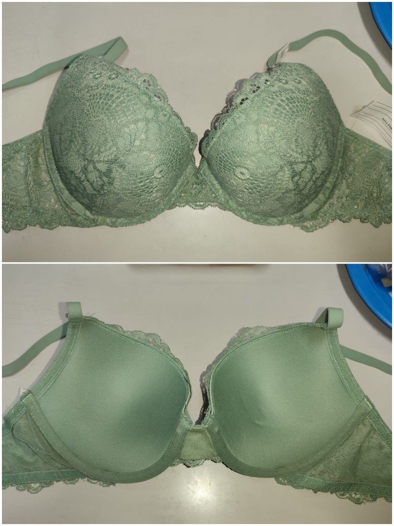 Mint Green Lace Push-Up Bra (Category: Undergarments & Loungewear) located in Paranaque City. Submitted by youngrabbit-c41b (Listing ID 1462983128, Image 1). Description: PUSH-UP BRA SIZE 34B/36A PRICE NEGOTIABLE RFS: DECLUTTERING .
