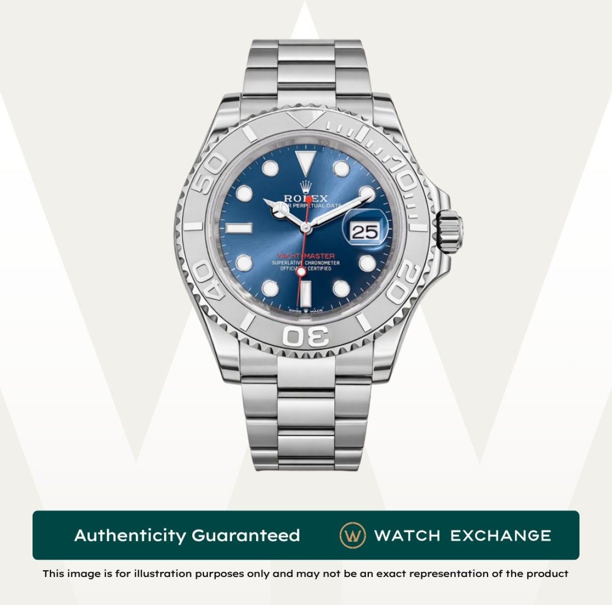 [Mint] Rolex Yacht Master Oyster 126622 Blue Dial Z28545 Apr 2023 (Category: Watches) located in Singapore. Submitted by watchexchange.sg (Listing ID 1462070869, Image 1). Description: [Mint] Rolex Yacht Master Oyster 126622 Blue Dial Z28545 Apr 2023 Price: $16,300 Brand: Rolex Model: 126622 Condition: Mint Dial: Blue Case Diameter: 40mm Material: Stainless Steel & Platinum Original Box: Yes Original Cert/Papers: Yes Dated: Apr 2023 Warranty: Man