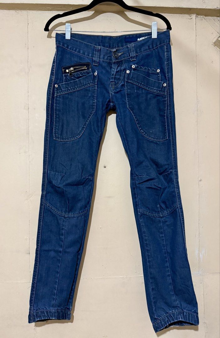 Miss Sixty Blue Denim Jeans Size 28 (Category: Jeans) located in Makati City. Submitted by refind.prelove.finds (Listing ID 1462948939, Image 1). Description: - Brand: Miss Sixty - Color: Blue Denim - Fit: Straight leg with a slightly tapered ankle - Pockets: Unique front pocket details with a zip accent on the left pocket - Back Pockets: Stitching details and logo detail on the right pocket - Size: 28.