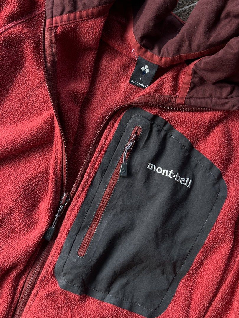 Mont-bell Red Fleece Jacket Size L (Category: Coats, Jackets and Outerwear) located in Tagbilaran City. Submitted by muffintime96 (Listing ID 1462966677, Image 2). Description: - Red Mont-bell fleece jacket - Size: Large (L) - Features a full zip closure - Includes a convenient chest pocket - Warm and comfortable fleece material - Ideal for layering or as an outer layer - Great for various outdoor activities.