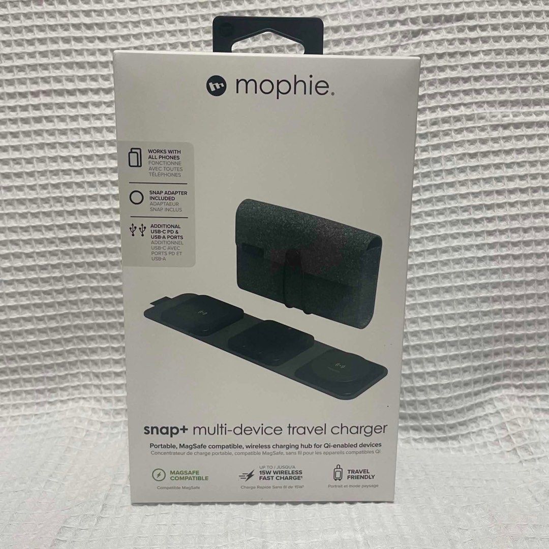 Mophie multi device travel charger (Category: Chargers & Cables) located in General Trias. Submitted by charlie.shop (Listing ID 1463065217, Image 1). Description: Brand new Mophie snap+ multi device charger Og price 5490 Selling for only 1500 Cavite loc.