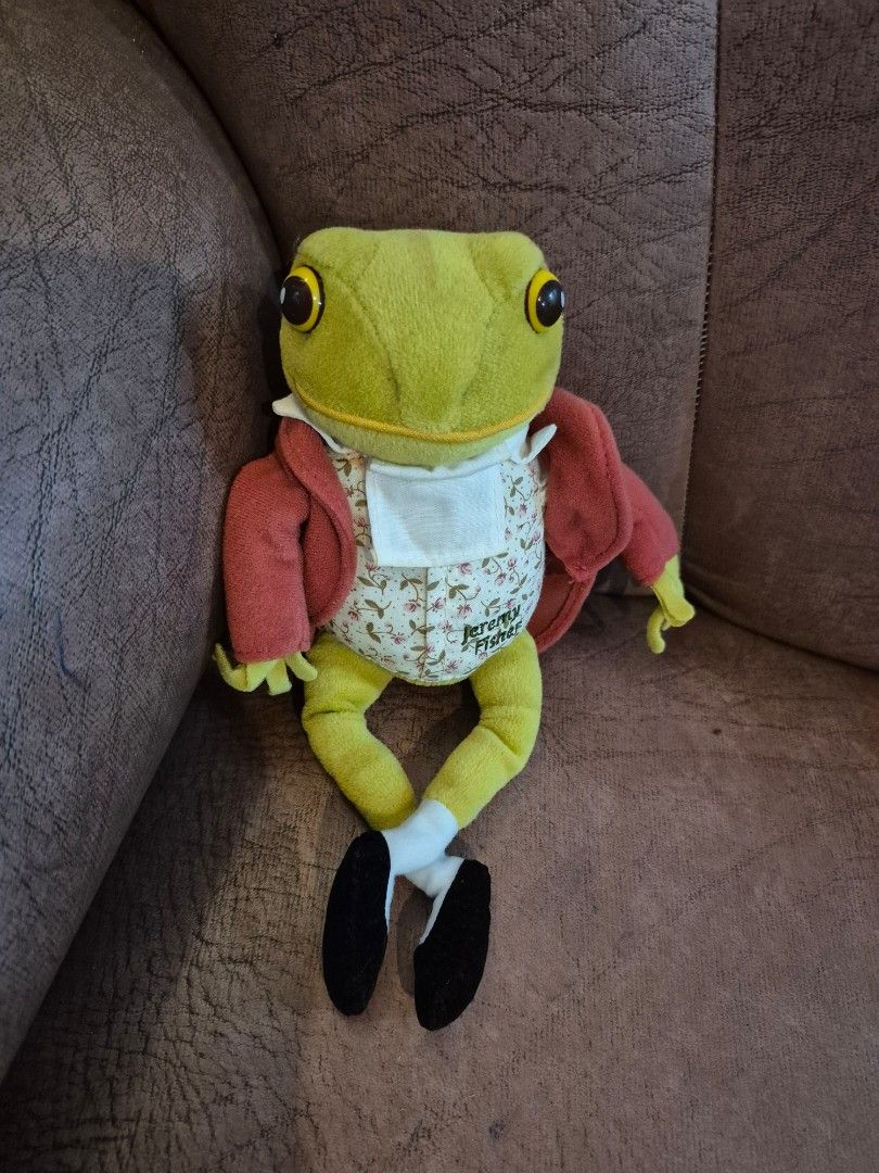 MR JEREMY FISHER FROG (Peter Rabbit) (Category: Plushies & Soft Toys) located in Las Pinas. Submitted by peacock.treasures (Listing ID 1463103362, Image 1). Description: Peter Rabbit Frog 9" inch Perfect for collection good as new.