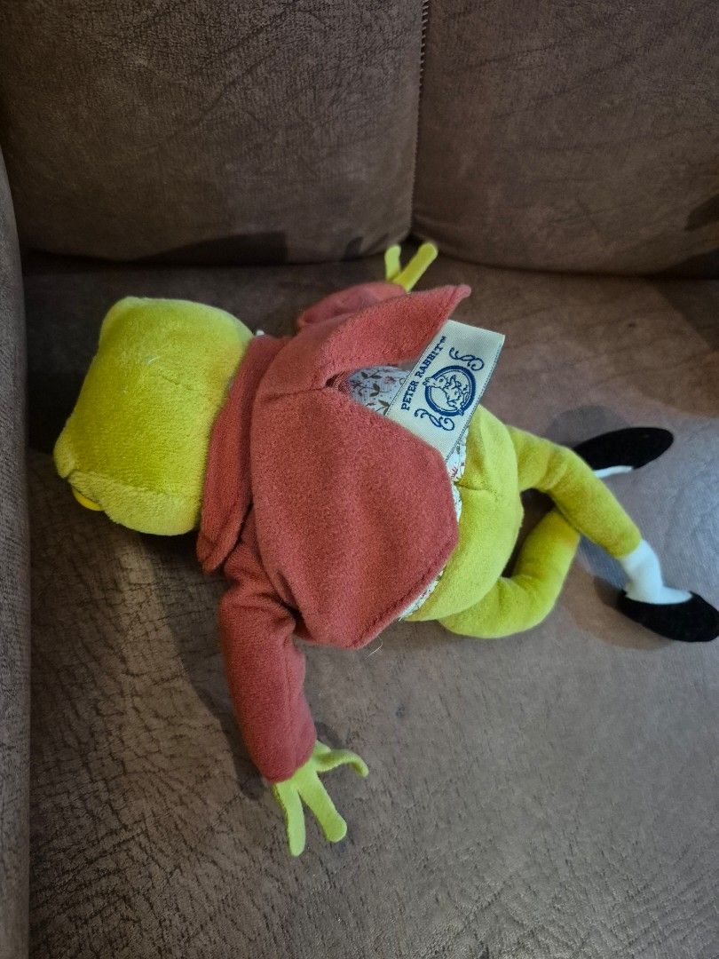 MR JEREMY FISHER FROG (Peter Rabbit) (Category: Plushies & Soft Toys) located in Las Pinas. Submitted by peacock.treasures (Listing ID 1463103362, Image 3). Description: Peter Rabbit Frog 9" inch Perfect for collection good as new.