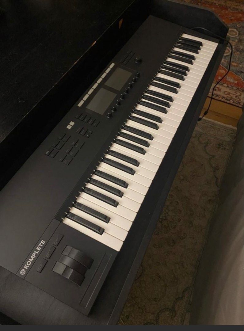 Native Instruments Komplete Kontrol S64 MIDI Keyboard Controller mk2 with stand (Category: Musical Instruments) located in Quezon City. Submitted by firestartstoburn (Listing ID 1463019428, Image 1). Description: - Native Instruments Komplete Kontrol S64 MIDI Keyboard - 64 full-size keys - Two integrated screens for visual feedback - Numerous knobs and buttons for deep software control - Excellent working condition - Selling due to underutilizati
