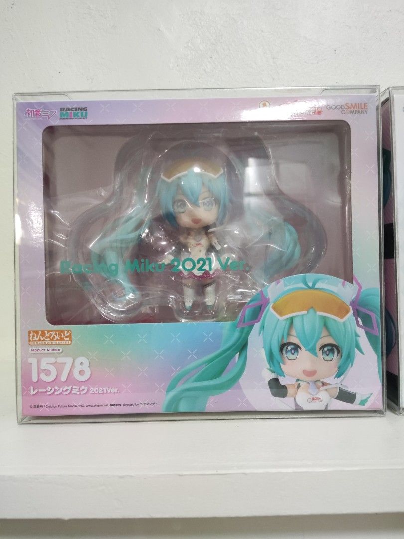 Nendoroid Racing Miku 2019 & 2021 (Category: Figurines & Statues) located in Baguio. Submitted by kodiak_39 (Listing ID 1462923686, Image 3). Description: Condition: Both are MISB with box protector included 🏷️ Racing Miku 2019: Php 3000 Racing Miku 2021: Php 3000 Payment through Gcash 🚚 Shipping through LBC or J&T shouldered by buyer 📍Location: Baguio City What you see is what you get. PM for additional inquiries.