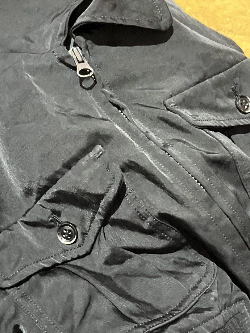 Nicole Black Cropped Jacket (Category: Coats, Jackets and Outerwear) located in Bulacan. Submitted by faithcloset (Listing ID 1463034597, Image 2). Description: - Brand: Nicole - Style: Cropped Jacket - Color: Black - Sleeves: Long - Closure: Zip-up front - Pockets: Two buttoned chest pockets - Features: Elasticated hem and cuffs - Styling: Great for layering over tops.