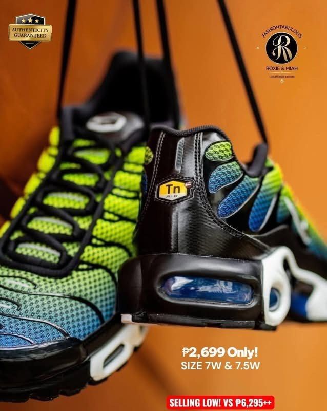 NIKE AIR MAX TN 'Royal Checker X Chameleon' (Category: Sneakers) located in Mandaluyong City. Submitted by luxprelovedbagsparadise (Listing ID 1463036286, Image 1). Description: 🔥STEAL ALERT! Up to 57% OFF! 🔥 Why pay full price when you can flex these iconic kicks for less than half the SRP? 👟✨ Make a splashy statement without splashing all your cash! Get a taste of legendary Tuned Air technology with these ultra-comfy heat on your feet. Featu
