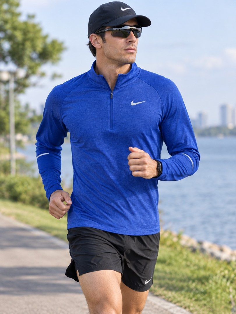 Nike Running Longsleeve (Category: Activewear) located in Imus. Submitted by medyogoodguys (Listing ID 1463091984, Image 1). Description: Nike Running Longsleeve Excellent Size Large Width 21.5 Length 28 1,500 pesos only + sf Dm.