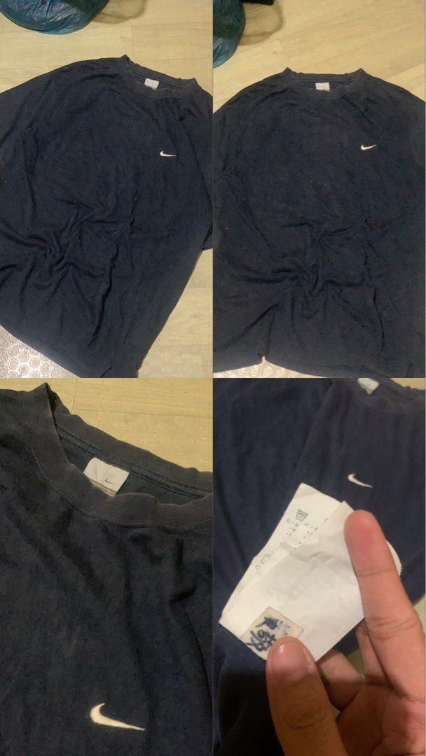 NIKE SIDE SWOOSH (Category: Tshirts & Polo Shirts ) located in Davao. Submitted by meta_thrift (Listing ID 1463080478, Image 1). Description: NIKE SIDE SWOOSH SHIRT Size L on tag Dimes: L27xW21 Excellent Condition Complete Tags No Issue.