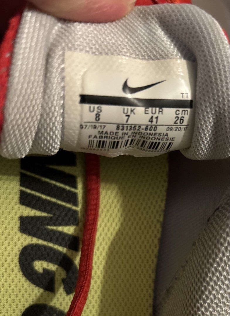 Nike Zoom Pegasus 33 Red Running Shoes (Category: Sneakers) located in Manila. Submitted by inquiring (Listing ID 1462943693, Image 3). Description: - Nike Zoom Pegasus 33 Running Shoes - Color: Red with white and grey accents - With reflectors at the back of the shoes - Size: 7 UK / 41 EUR - Authentic, purchased from abroad - RFS - no longer fits - Ideal for: Running and everyday wear - Feel free to ask any questions!.